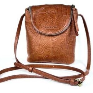 American Leather Co. Reddish Brown Crossbody Bag
